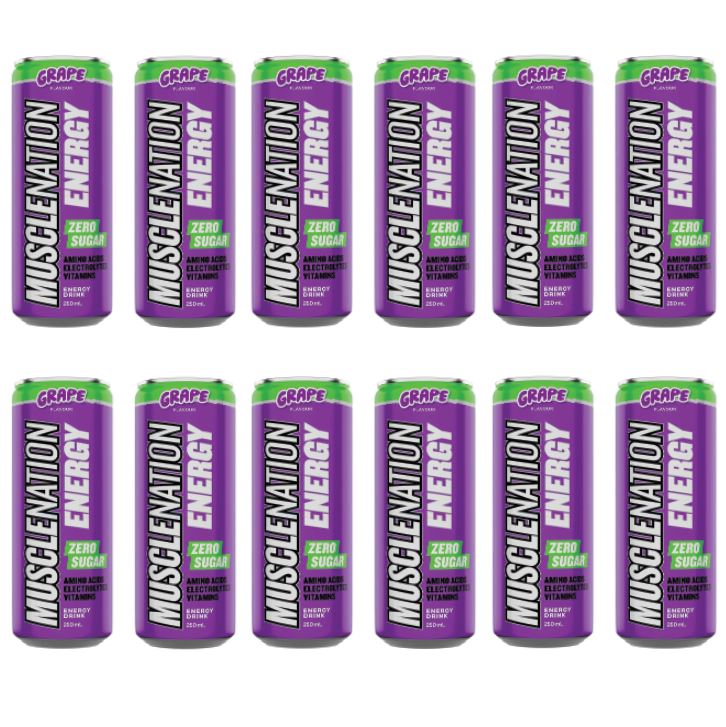 Muscle Nation Zero Sugar Energy Drink 250ml (12 Pack)