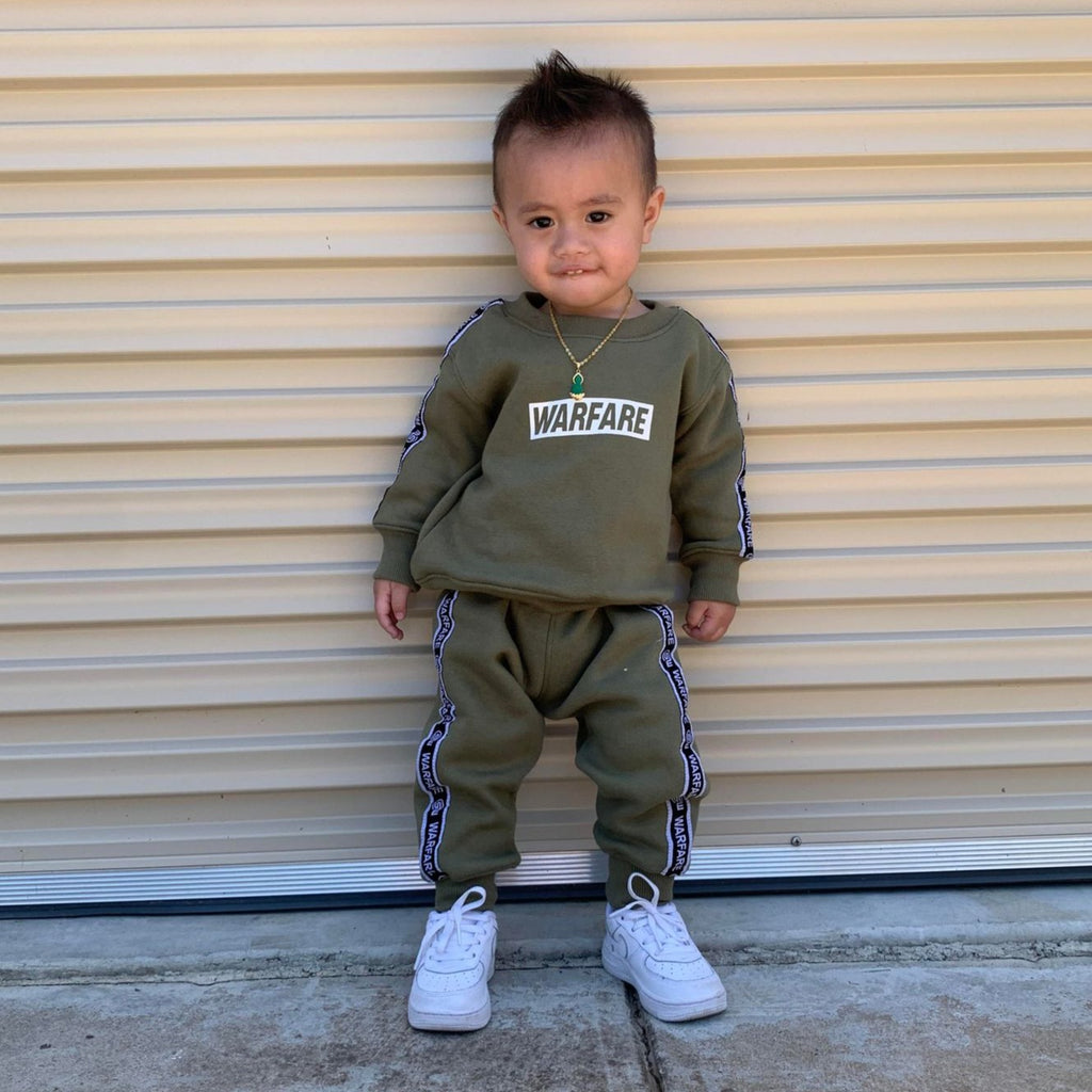 Baby WARFARE Khaki Tracksuit