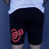 Supplement Warfare Mid Shorts Black Red