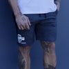 Supplement Warfare Grey & Black Mid Shorts
