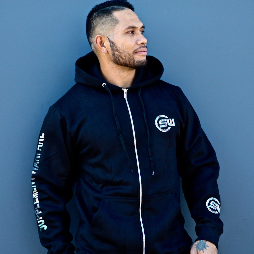Supplement Warfare Black Camo Zip Hoody
