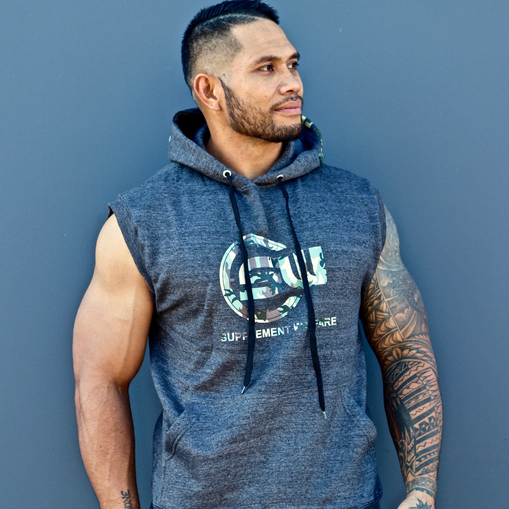 Supplement Warfare Sleeveless Hoody Grey