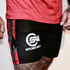 Supplement Warfare MMA / K1 Fight Shorts Black & Red Camo