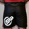 Supplement Warfare MMA / K1 Fight Shorts Black & Red Camo