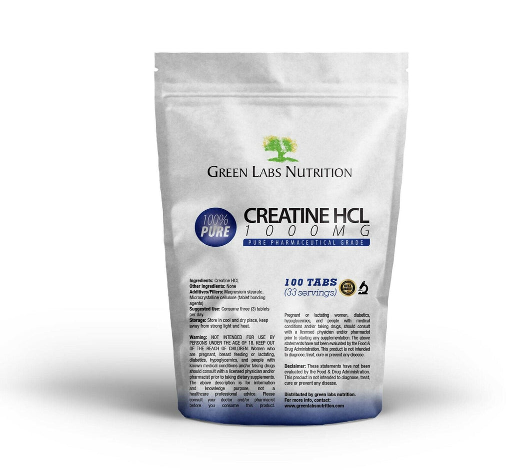 Creatine HCL 1000mg (100 Caps / 33 Serves)