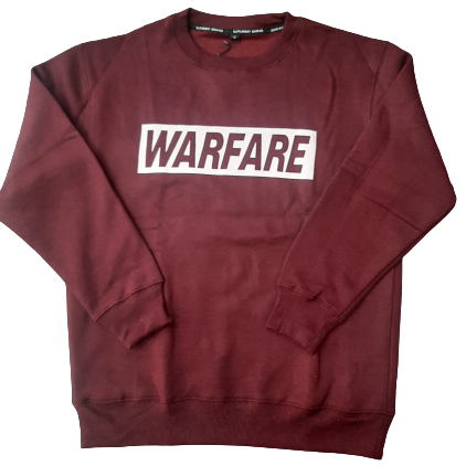 WARFARE Burgundy Sweater