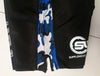 Supplement Warfare Fight Shorts Black & Blue Camo