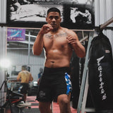 Supplement Warfare Fight Shorts Black & Blue Camo