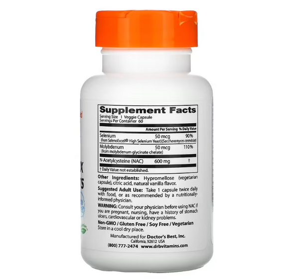 Doctor's Best NAC (NAcetylLCysteine... Supplement Warfare