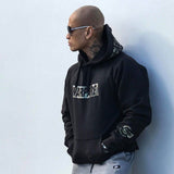 WARFARE Black and Camo Pullover Hoody