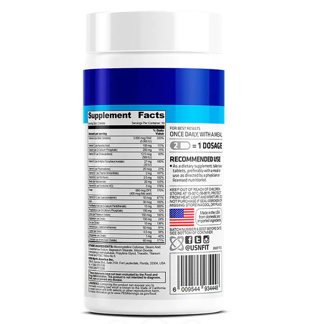 Usn Tablets USN Multivitamin (60 Caps) | Supplement Warfare